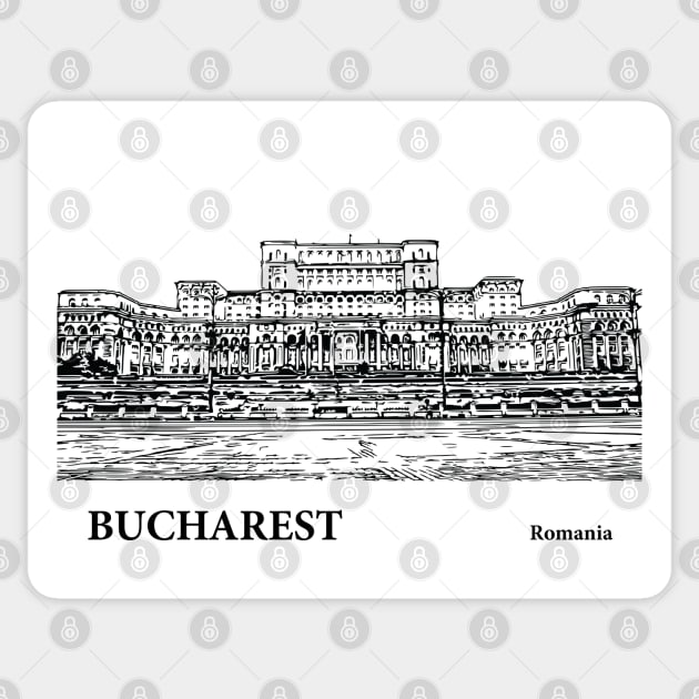 Bucharest Romania Sticker by Lakeric